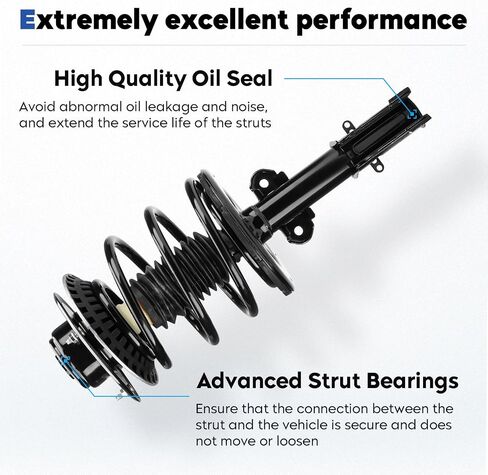 Front Struts Assembly Shock Absorber & Sway Bars End Links Fit for Chrysler Town & Country 2001-2007, for Dodge Caravan/for Grand Caravan 2001-2007, 2001-2003 for Voyager (4Pcs) in Saudi Arabia