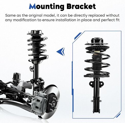 Front Struts Assembly Shock Absorber & Sway Bars End Links Fit for Chrysler Town & Country 2001-2007, for Dodge Caravan/for Grand Caravan 2001-2007, 2001-2003 for Voyager (4Pcs) in Saudi Arabia