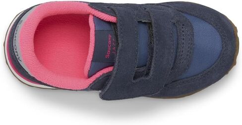 Saucony Originals Jazz Hook & Loop Sneaker (Toddler/Little Kid), Navy/Silver/Pink, 8.5 US Unisex in Saudi Arabia