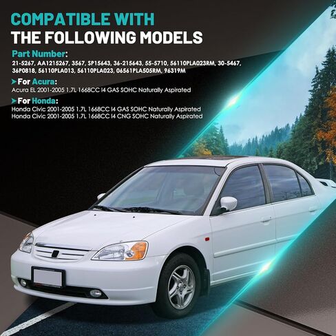 مضخة توجيه كهربائية 21-5267 مع بكرة مناسبة لسيارة Honda Civic لـ Acura EL 2001-2005 1.7L L4 مضخات توجيه كهربائية بديلة للسيارات 56110PLA013، 56110PLA023، 06561PLA505RM، مضخة 96319M in Saudi Arabia