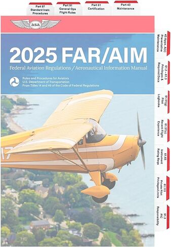 Far Aim Tabs, Color-Coded for Private Pilot, Instrument Rating, Commercial Pilot, Certified Flight Instructor, Instrument Instructor (Instrument Rating) in Saudi Arabia
