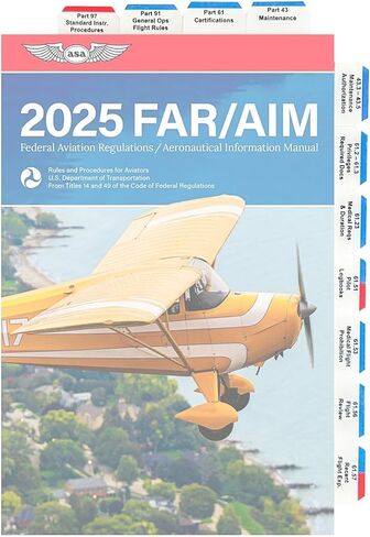 Far Aim Tabs, Color-Coded for Private Pilot, Instrument Rating, Commercial Pilot, Certified Flight Instructor, Instrument Instructor (Instrument Rating) in Saudi Arabia