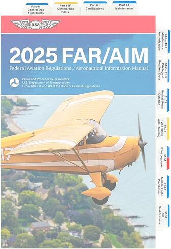 Far Aim Tabs, Color-Coded for Private Pilot, Instrument Rating, Commercial Pilot, Certified Flight Instructor, Instrument Instructor (Instrument Rating) in Saudi Arabia
