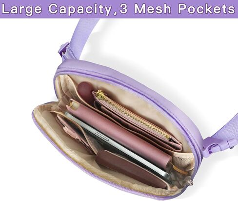 Initial Belt Bag Preppy 4 5 6 7 8 9 10 11 12 13 Year Old Girl Birthday Gifts Cute Crossbody Bags Small Fanny Waist Pack Christmas Trendy Gift for Daughter Granddaughter Women Teen Girl Purple A in Kuwait