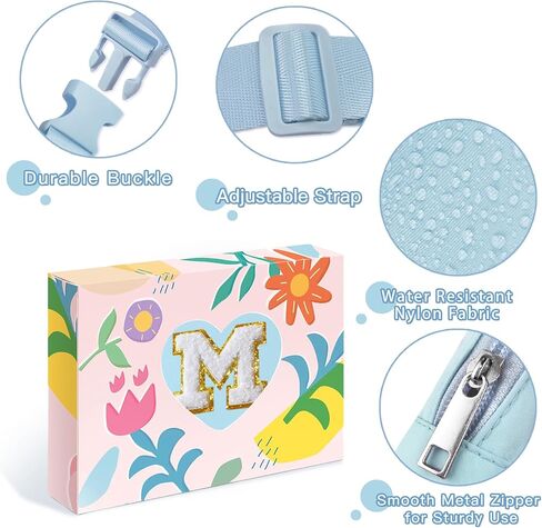 Initial Belt Bag Preppy 4 5 6 7 8 9 10 11 12 13 Year Old Girl Birthday Gifts Cute Crossbody Bags Small Fanny Waist Pack Christmas Trendy Gift for Daughter Granddaughter Women Teen Girl Purple A in Kuwait