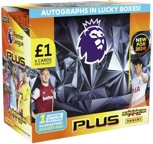 2023-24 بطاقات Panini Adrenalyn XL Plus للدوري الإنجليزي الممتاز - صندوق مكون من 50 قطعة (300 بطاقة) in Saudi Arabia
