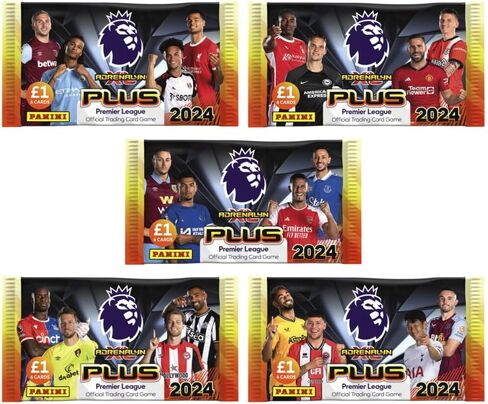 2023-24 بطاقات Panini Adrenalyn XL Plus للدوري الإنجليزي الممتاز - صندوق مكون من 50 قطعة (300 بطاقة) in Saudi Arabia