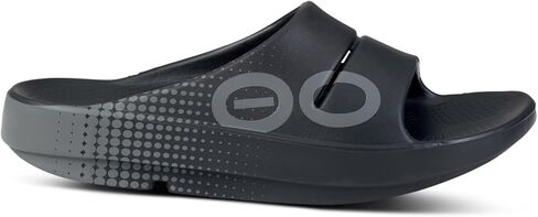 OOFOS Unisex OOahh Sport Slide Slipper, Matrix Black, 12 US Men in Saudi Arabia