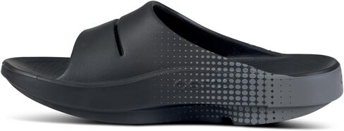 OOFOS Unisex OOahh Sport Slide Slipper, Matrix Black, 12 US Men in Saudi Arabia