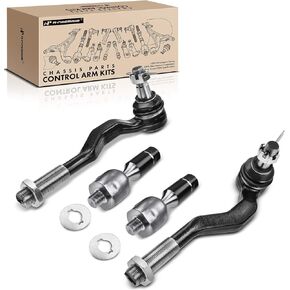 A-Premium Set of 4, Front Inner & Outer Tie Rod End Kit, Compatible with Toyota Tacoma 1995-2004, 4WD or RWD