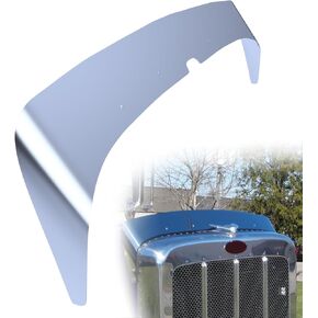 for 2007-2018 Peterbilt 388/389 Stainless Steel Hood Shield Bug Deflector