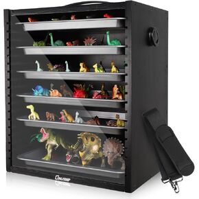 Miniature Carrying Case, Miniatures Storage Case with Adjustable Shoulder Strap, Display Cases for Collectibles Miniatures with 6 Trays for Warhammer 40k (Miniature Not Included)