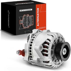 A-Premium Alternator Compatible with Ford Mustang 2001-2004 3.8L, 2004 3.9L, 12V 105A 110A Clockwise 6-Groove Pulley, Replace# 1R3U-10300-AA, 1R3U-10300-AB, 1R3U-10300-AC, 1R3U-10300-AD, 1R3Z-10346-A