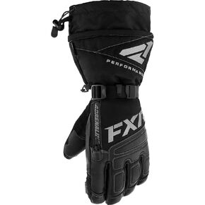 FXR Mens Adrenaline Snowmobile Gloves Winter HydrX Pro Waterproof Black Ops - X-Large