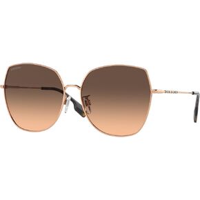 BURBERRY BE3136D Square Sunglasses for Women + BUNDLE With Deisgner iWear Complimentary Eyewear Kit