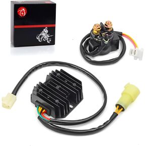 Voltage Regulator Rectifier & Starter Relay Solenoid for Honda 300FW Fourtrax 300 TRX300 TRX300FW 1988 1989 1990 1991 1992 31600-Hc4-010