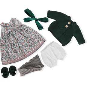Handmade Waldorf Doll Clothes 12 inch Clothing Set with Pretty Box Girl Christmas Birthday Present-Diana's Clothes Accessories