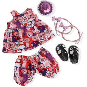 Handmade Waldorf Doll Clothes 12 inch Clothing Set with Pretty Box Girl Christmas Birthday Present-Alice's Clothes Accessories