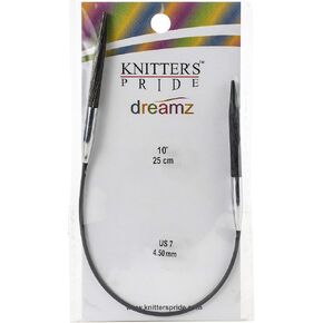 Knitter's Pride 200170 إبر دائرية ثابتة من Dreamz مقاس 10 بوصة - مقاس 7/4.5 ملم in Kuwait