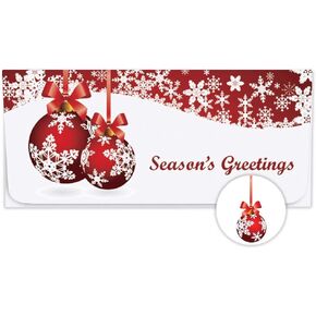 BankSupplies Holiday Currency Envelopes | 6-1/2 x 2-7/8 | 250 Pack | A Gift for You | Gift Envelopes for Cash | Business & Personal | Durable Festive Money Envelopes