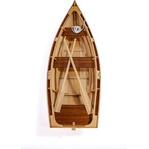 Midwest Big Rowing Dinghy 1:6 - Wooden Ship Model Building Kit for Adults - DIY Woodcraft Self Assembly - 20" Long