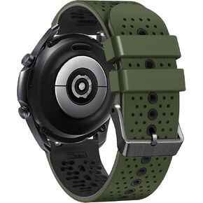 AZANU 22 Universal Quick Release Watch Band Replacement, 22mm Silicone Sport Band for Men Women Breathable Waterproof