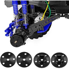 Aluminum Alloy Wheel Hex Hub Adapter 12mm 4PCS for 1/10 Tamiya Clod Buster 4×4×4 RC Car