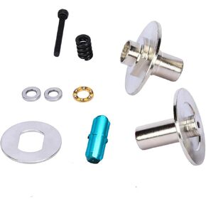 Upgraded Hard Steel Slipper Plate & Hub Set for 1/10 & 1/8 Arrma Outcast, Senton, Vorteks, and Typhon Models Silver