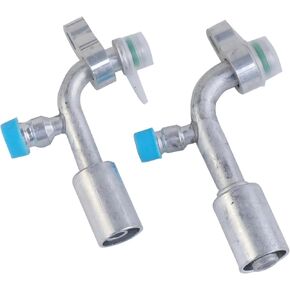 Air Conditioning AC Fitting Set #8 and #10 Female 90 Degree,suitable R134a, with moveable block