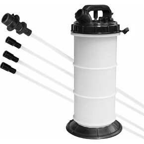 BIG RED Manual Oil Change Pump & Fluid Extractor: No Leaks, No Overfills for Automotive Vacuum Fluid Evacuation, 6.0L (1.5 Gallons) Capacity