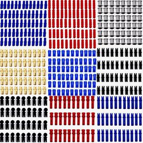 1533 PCS Technical Part Building Block Accessories Technical Car Gear Cross Axle Wheel Connector Piece Set Chain Link Pins Connector Joints Brick MOC Pack Bulk Toy
