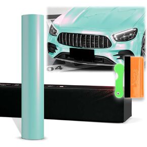12"x60" (1FTx5FT) Silver Pink PET Space Candy Gloss Chameleon Metallic Color Shift Color Change Vinyl Wrap Auto Car Sticker Decal Film Sheet Bubble Free Air Release Technology with Tool Kit