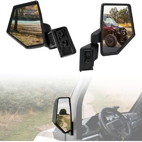 Side Mirrors for Polaris Ranger XD 1500, Door-Mounted Adjustable Rearview Mirrors Kit for Polaris Ranger Crew/XD 1500 Northstar 2024+ with Original Full Doors Accessories, OEM #2889862