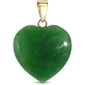 Regalia by Ulti Ramos Genunie Jade Heart Pendant 14K
