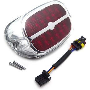 XKMT-RED Tail Brake Lights Compatible With Harley Dyna Sportster 1999-later XL Clear Lens [B00YWC7WLC]
