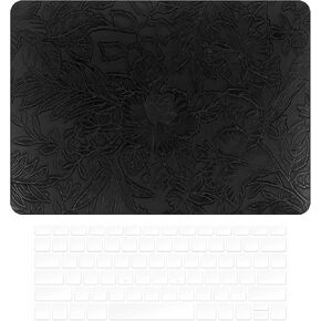 Compatible with 2016-22 MacBook Pro13 A1706/A1989/A2159 /A2251/2289/2338 Relief Leather Hard Shell Case with Keyboard Cover (Light Green, 2016-22 Pro13 A1706/A1989/A2159 /A2251/2289/2338)