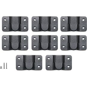 Stainless Steel Concealed Picture Frame Hanging Buckle Black Thickened Firm Mountain Mirror Buckle Picture Frame 2.1 x1.1inch Hardware Accessories Furniture Connector (8 Pairs)