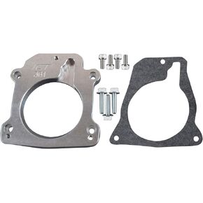 ICT Billet Compatible with LT L83 L86 LT1 Billet Throttle Body Adapter / 4 Bolt Intake to 3 Bolt DBC TB DBW Gen V 551361