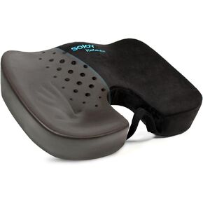 Sojoy Office Chair Seat Cushion,Charcoal Memory Foam Car Seat Cushion,Coccyx Tailbone Lower Back Pain Relief Seat Pillow for Office,Chair,Car Seat