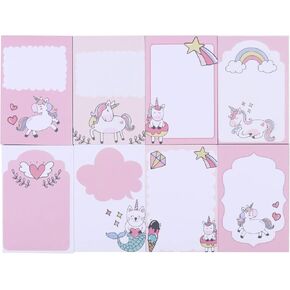 ANKOMINA 5 Pack Cute Cartoon Bear Memo Notes Writing Pads Scarpbook Message Notes Notepads Chesk List to Do List Memo Stationery Office School Supplies,50 Sheets/Pack,5.7x2.5 in