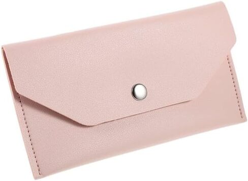 قطعة واحدة من محفظة المغلف الوردي من جلد البولي يوريثان، مغلف نقدي قابل لإعادة الاستخدام، محفظة لحامل النقود النقدية للنساء، اللوازم المكتبية، مظاريف البنك للنقود، مغلفات النقود والمصروفات، المنتجات المكتبية in Kuwait