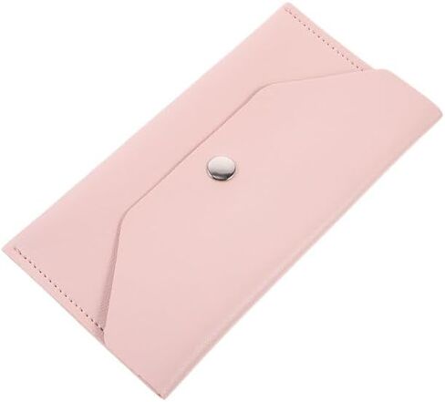 قطعة واحدة من محفظة المغلف الوردي من جلد البولي يوريثان، مغلف نقدي قابل لإعادة الاستخدام، محفظة لحامل النقود النقدية للنساء، اللوازم المكتبية، مظاريف البنك للنقود، مغلفات النقود والمصروفات، المنتجات المكتبية in Kuwait