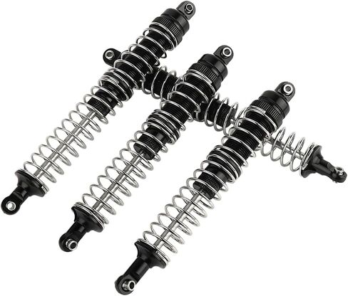 CNC Machined Front & Rear Metal Shocks Absorber Damper for Axial RBX10 Ryft 1/10 RC Crawler Car Upgrade Parts Accessories (Black) in Saudi Arabia