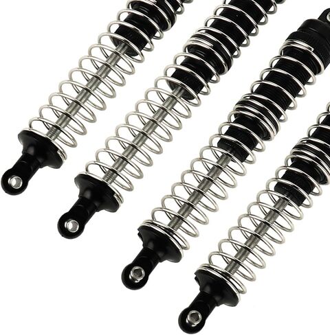 CNC Machined Front & Rear Metal Shocks Absorber Damper for Axial RBX10 Ryft 1/10 RC Crawler Car Upgrade Parts Accessories (Black) in Saudi Arabia
