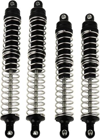 CNC Machined Front & Rear Metal Shocks Absorber Damper for Axial RBX10 Ryft 1/10 RC Crawler Car Upgrade Parts Accessories (Black) in Saudi Arabia