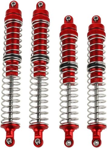CNC Machined Front & Rear Metal Shocks Absorber Damper for Axial RBX10 Ryft 1/10 RC Crawler Car Upgrade Parts Accessories (Black) in Saudi Arabia
