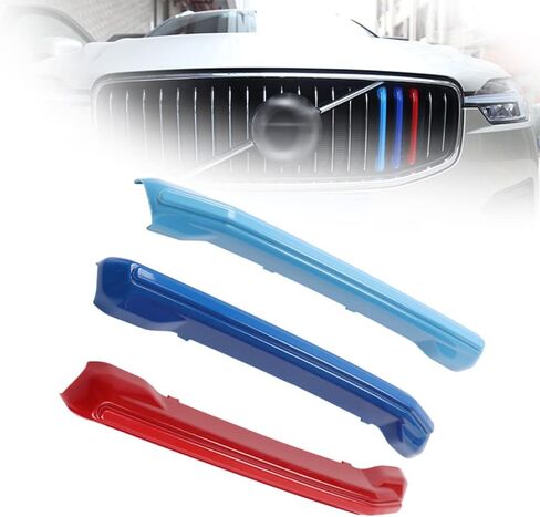 ontto Fit for Volvo XC60 2018-2021 Grille Insert Trims Strips Front Kidney Decorative Strip Grilles Color A in Saudi Arabia