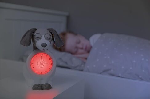 Zazu Kids Sleep Training Alarm Clock for Kids - Ready to Rise Children's Trainer, Time to Wake Clock for Toddlers, Night Light, Sleep Aid, Davy The Dog Blue in Kuwait