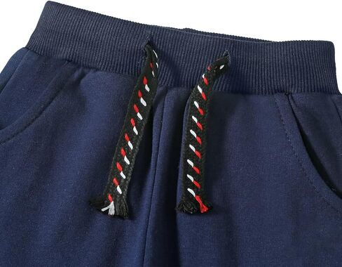 Funnymore 3 Pack Toddler Boys and Girls Cotton Pull on Sweatpant with Drawstring in Saudi Arabia