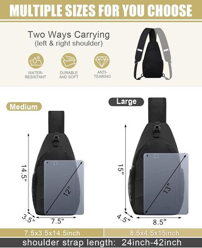 Pritent Crossbody Bags for Women Men Trendy Sling Bag Backpack Casual Chest Bag with Convertible Shoulder Strap in Kuwait